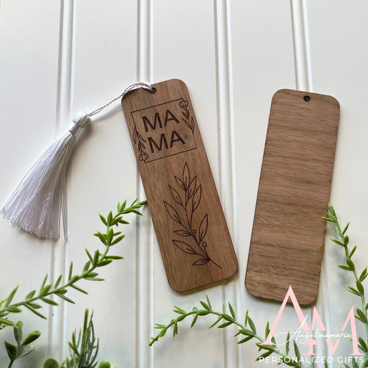 Mom Bookmark | Mama Bookmark | Personalized gift ideas | Wood Laser Engraved | Mothers Day Gifts