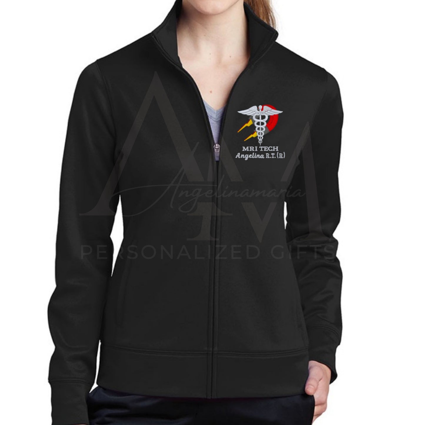 Women's | Ladies MRI Tech Jacket | Technologist | Personalized Jackets | Medical RT CT | Technician | Radiology | Rad Tech Gift Ideas | Co worker Gift