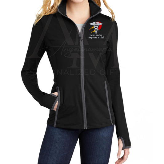 Ladies | Women's  Thumbholes Style Jacket MRI Tech Jacket | MRI Gifts | Medical RT CT | Technician | Radiology | Co Workers Gifts