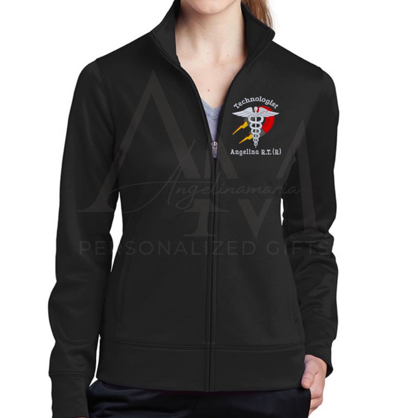 Women's | Ladies MRI Tech Jacket | Technologist | Personalized Jackets | Medical RT CT | Technician | Radiology | Rad Tech Gift Ideas | Co worker Gift