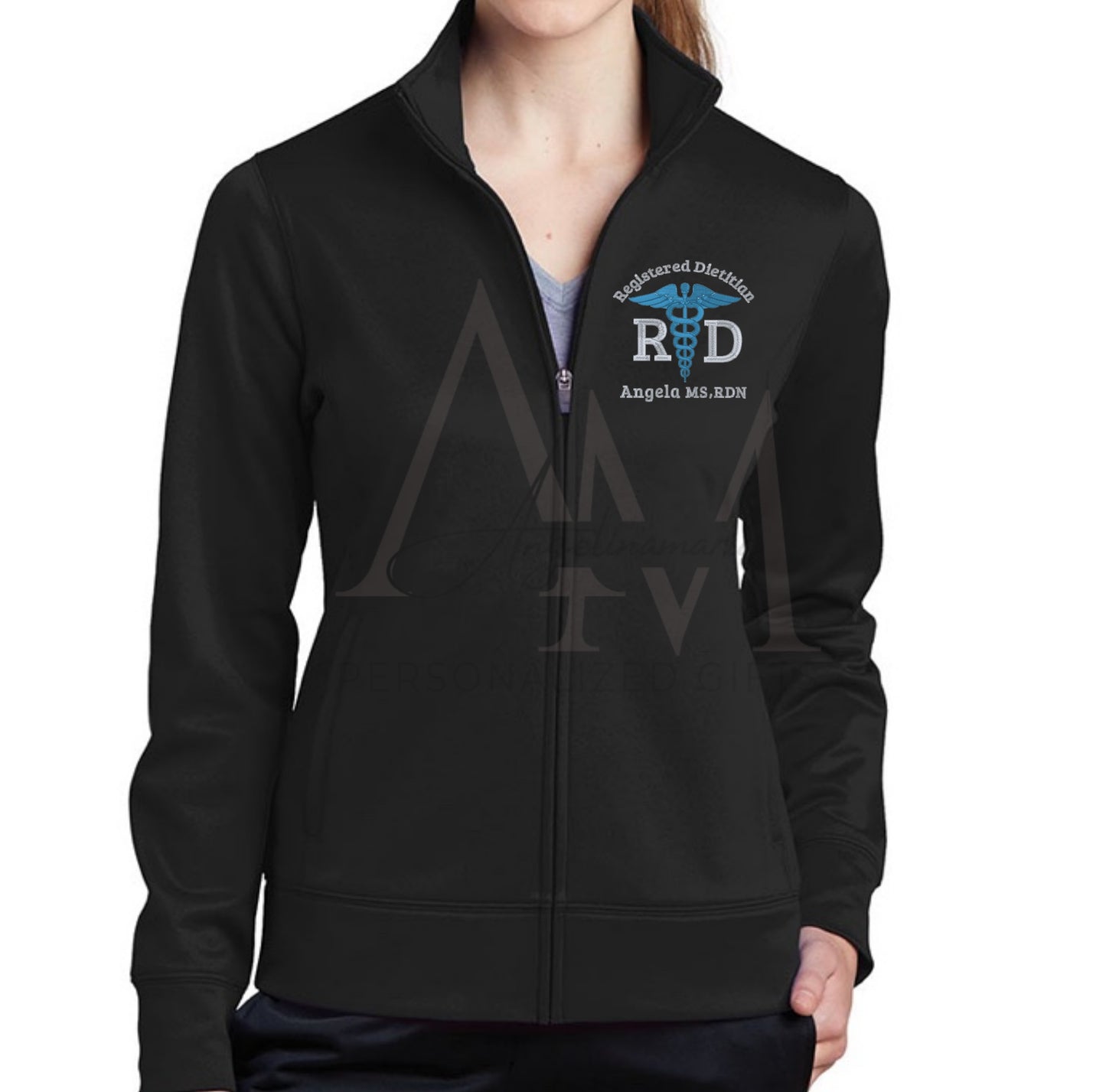 Women's | Ladies Registered Dietitian personalized Jacket | Medical Jacket RD | gift ideas | RD | Nutrition | Nutritionist Gift